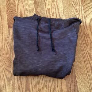 Gray/Black Hoodie with Drawstrings